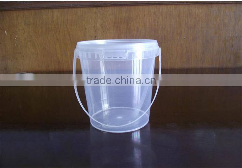 clear plastic buckets plastic barrel with lids &handle for wholesales
