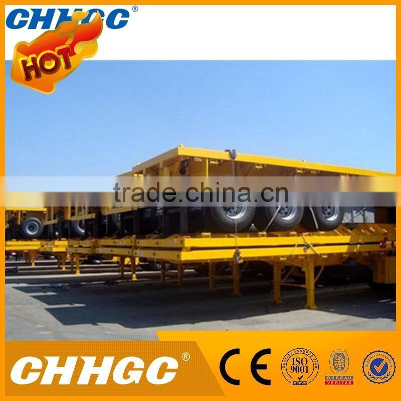 China hot sale 3-axle flatbed curtain side wall open semi truck trailer made in China