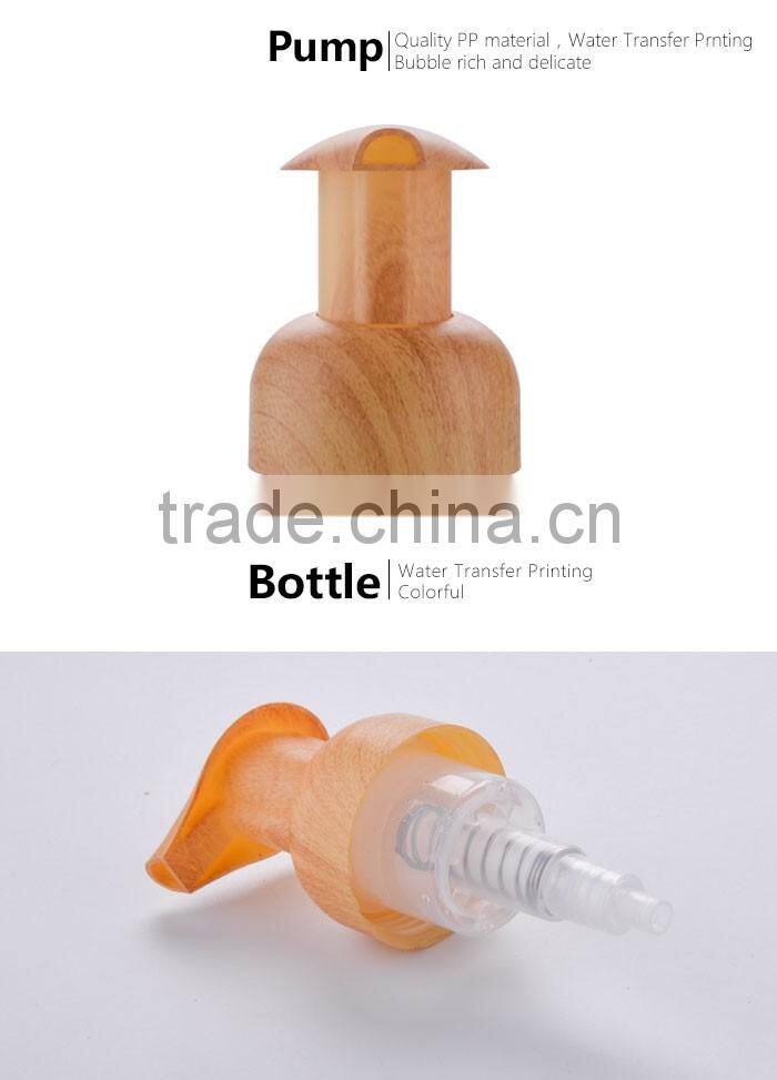 Plastic clear dispenser pump bottle for personal care