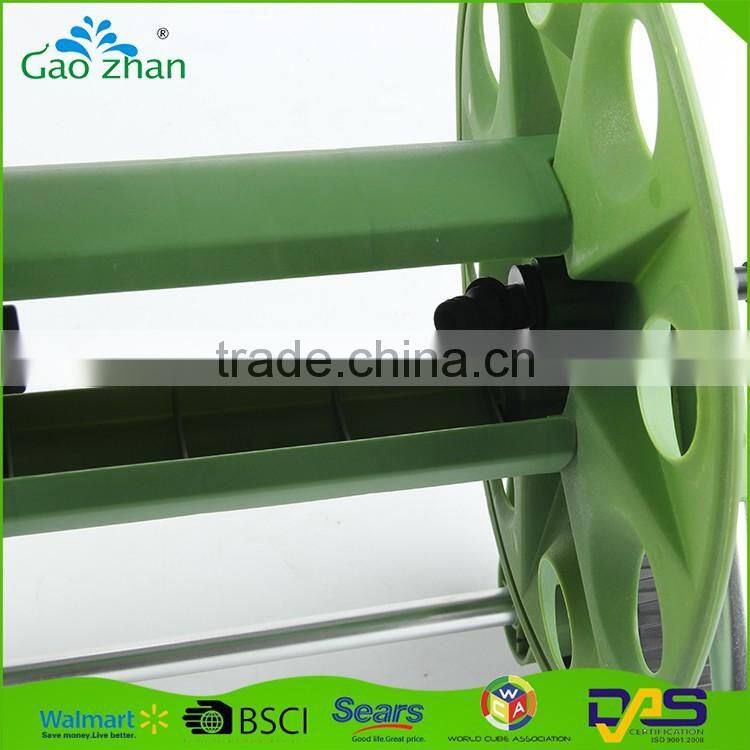 Professional garden supplier easy working hand-push type hose reel cart