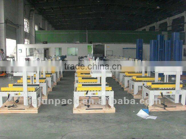 semi automatic flaps folding carton box sealing machine