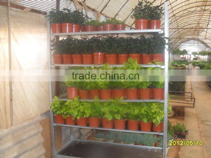 display flower pot trolley / factory shelves