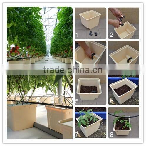 High Temperature Resistance Plastic Beige Dutch Bucket