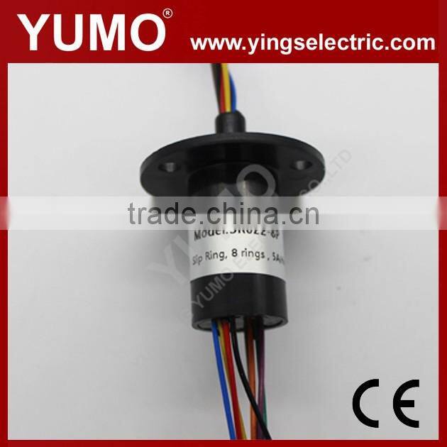SR022-8P Slip ring Yumo Slip ring 8rings 5A per ring 400VAC capsule slip ring