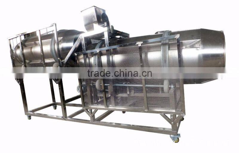 Automatic twin screw extruder food snacks machine