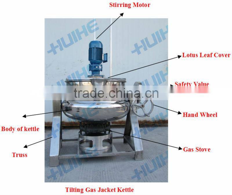 Gas Jacketed Kettle Cooking pot