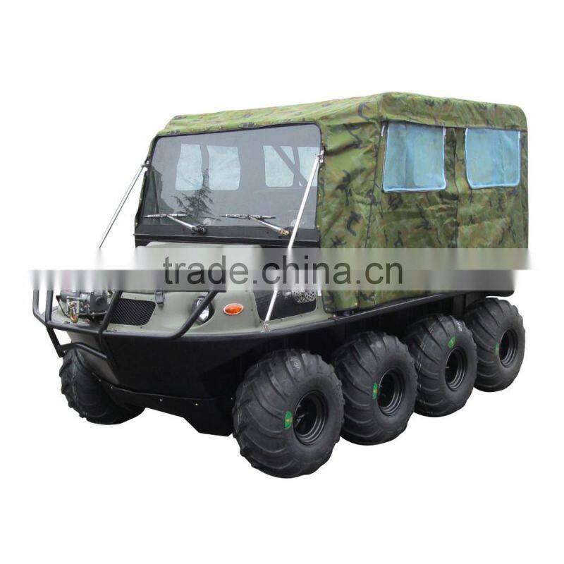 XBH 8X8-2 Standard amphibious vehicle with folding shelter 800cc 8 Wheel 4 Stroke ATV