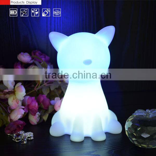 Dog and Cat shape ambience kids rechargeable led night light
