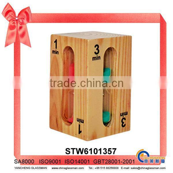 Wooden Sand Timer With Different Times For Kids
