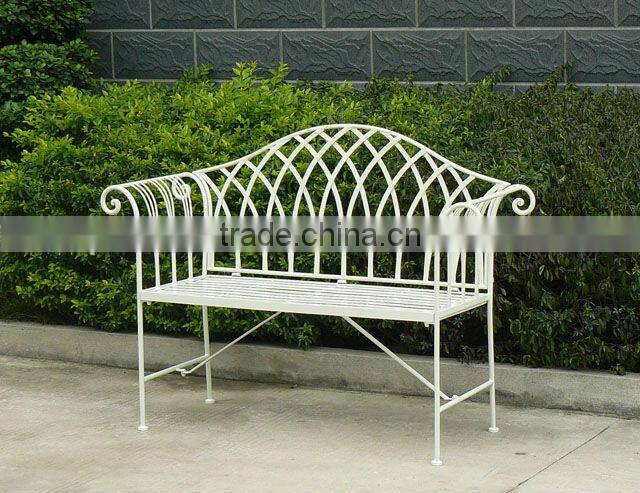 Vintage outdoor wrought iron clean bench PL08-8671