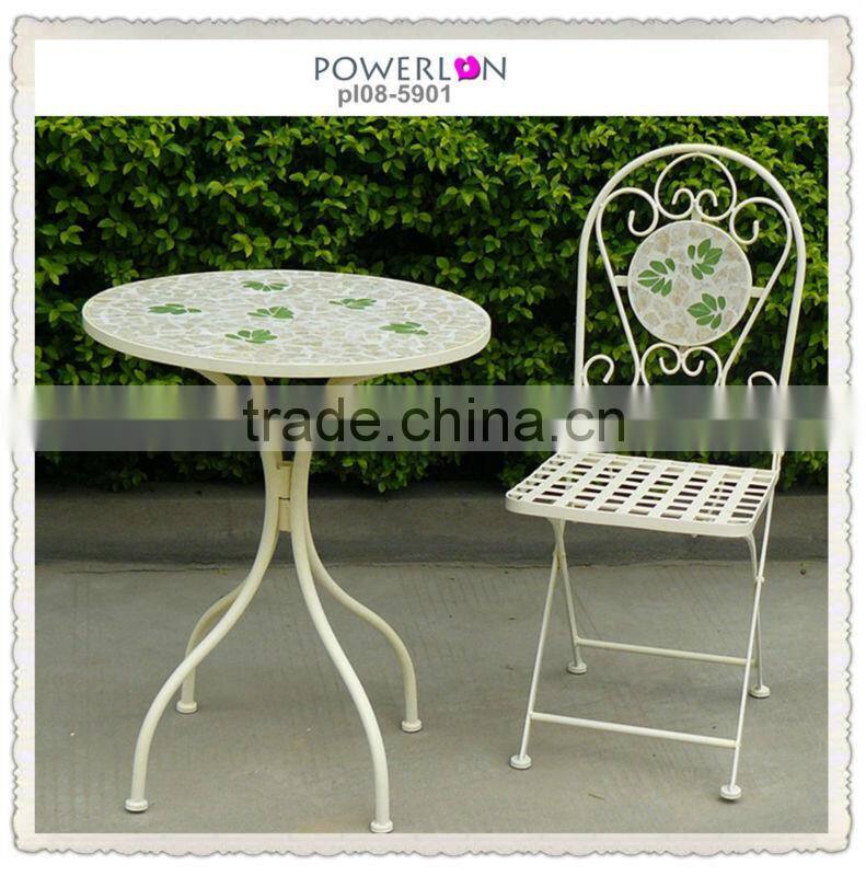 Rural Folding Metal Garden Bistro Set