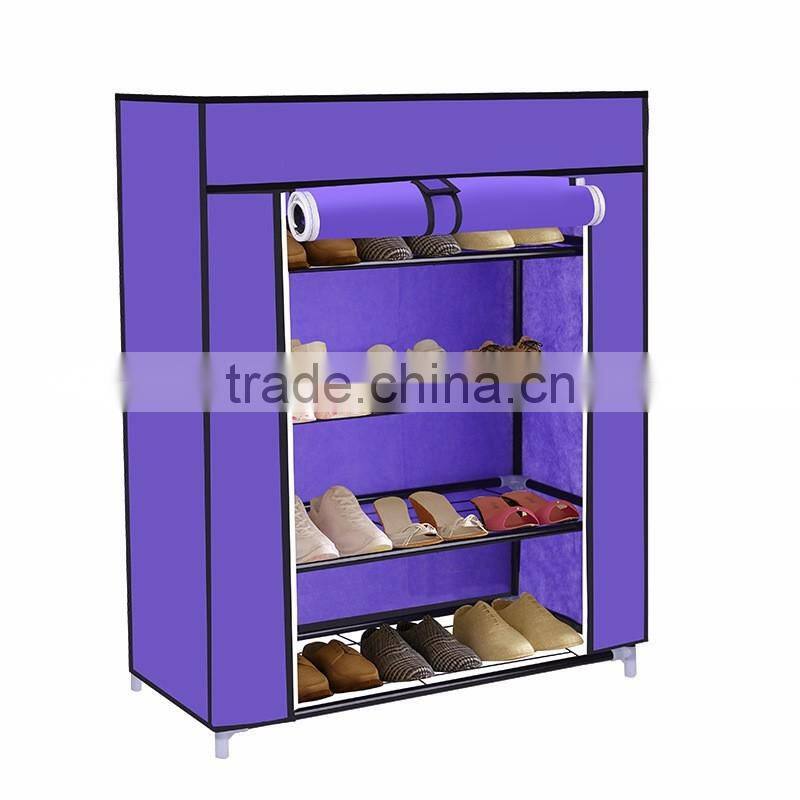 5 Tiers Shoe Rack 20 Pairs Non-woven Fabric Shoe Tower Organizer Cabinet