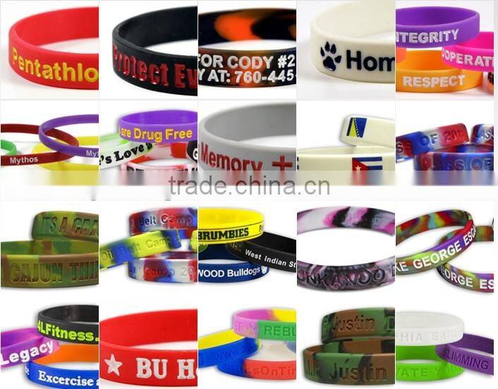 Novelty Design Color changing silicone wristband