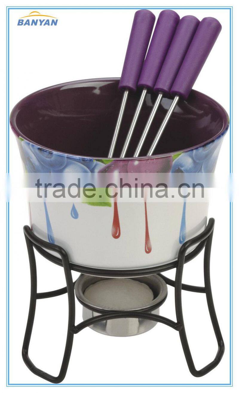 hot sale item stainless steel chocolate fondue