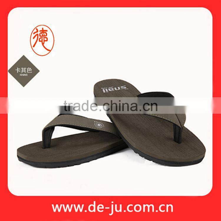 Beige sole and strap garden flip flop from china