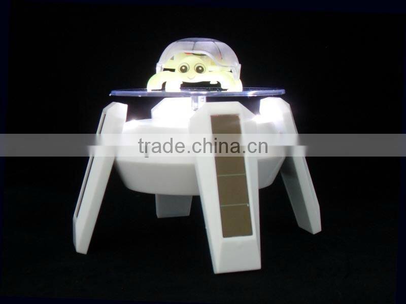 Rotating Solar Display Turntable With LED Light