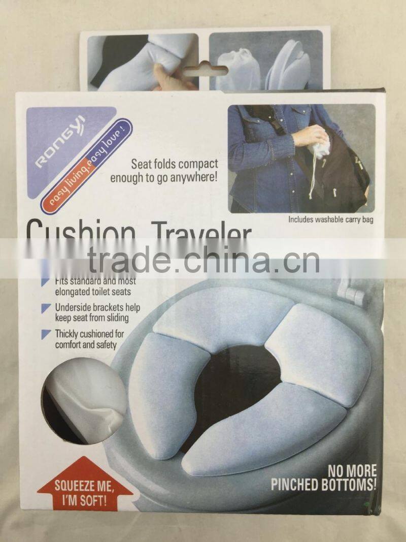 Cushion Traveler/Folding Padded Potty Seat/Cushion Toilet Seat