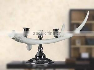 Painting 3 holder resin artificial deer antler candle holder