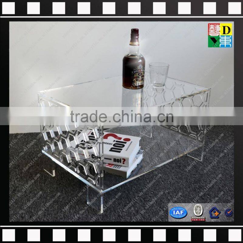 New design acrylic end table square acrylic tea end table from shenzhen yidong