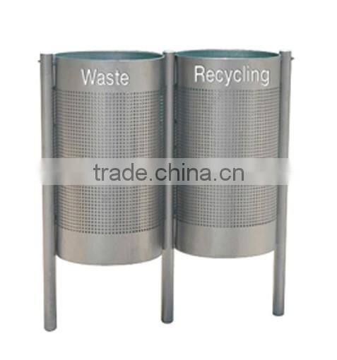Arlau outdoor park waste bin stainless steel
