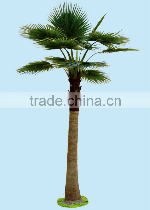 Home garden edging decorative 5ft to 16ft Height outdoor artificial green plastic palm trees EDS06 0825