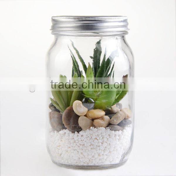 high quality glass mason jar glass vases for home decoration