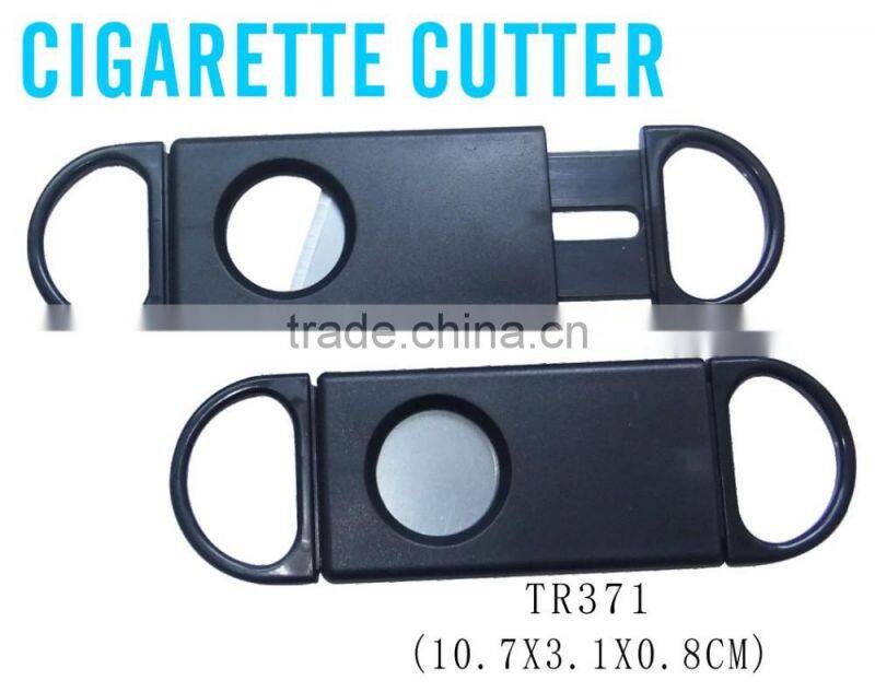 Promotional stainless steel logo printed cigar cutter sharp cigar knife