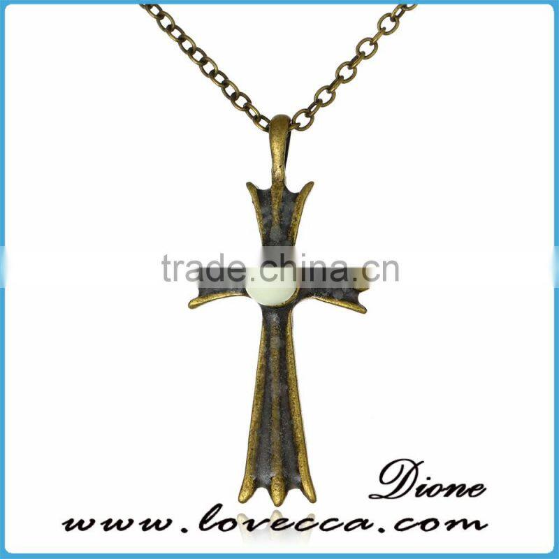 Nice night multiple pendants Glowing Jewelry crucifix necklace