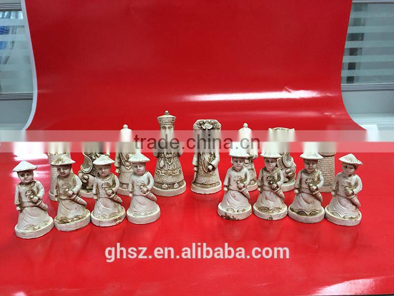 Collectible Qing Dynasty themed decorative fantasy chess set