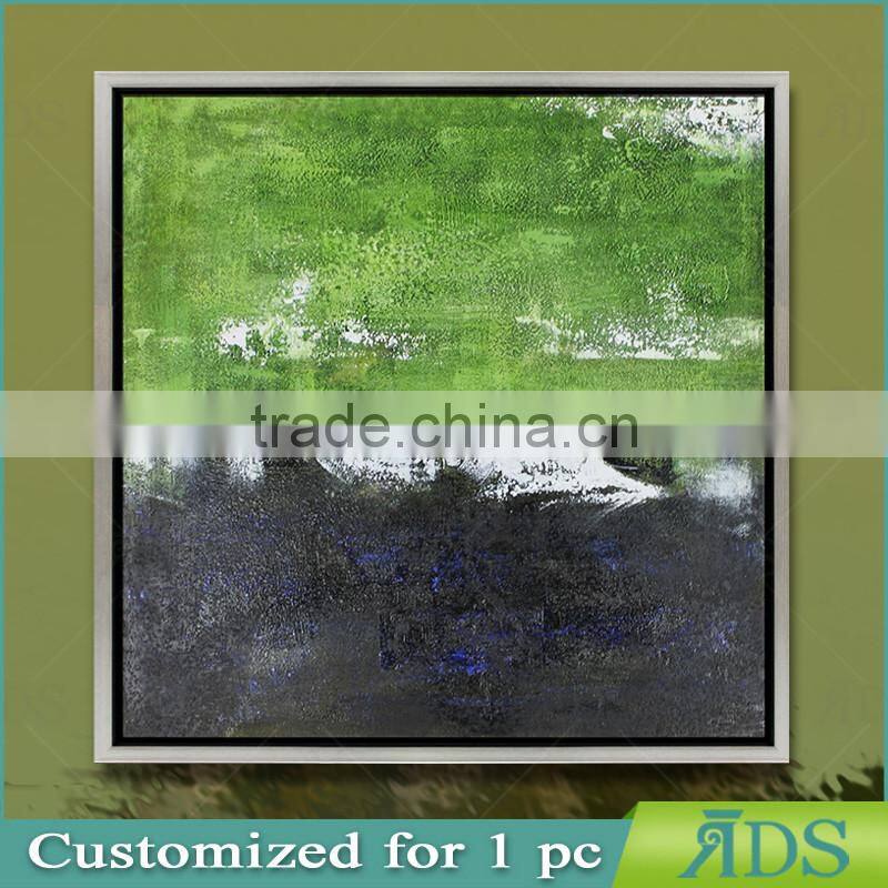 New Designed Natural Scenery Glass Painting with Golden Foil