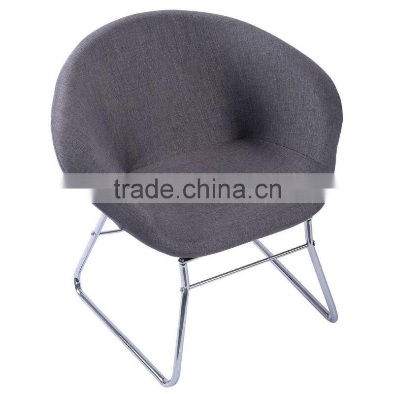 Fashionable style newest dining chair fabric cover with metal chair frames