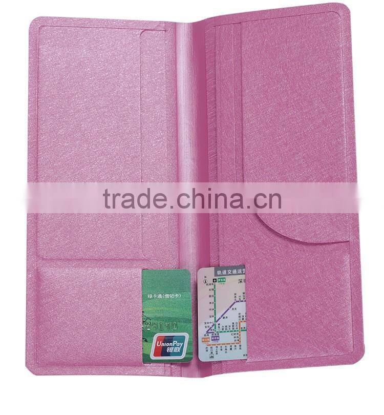 Wholesale passport cover PVC passport holder wallet for business document organizer