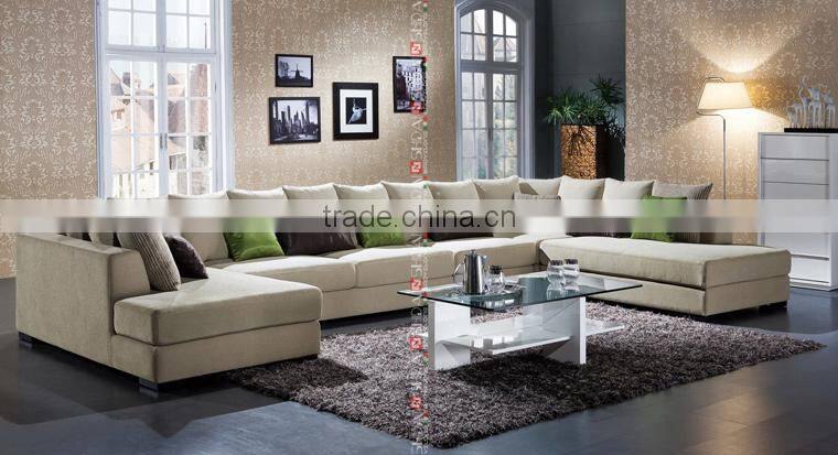 2016 new style modern fabric wooden corner sofa G1116