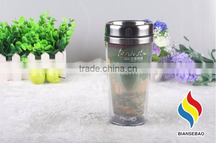 double walled insulated coffee mug, wholesales custom travel coffee mug