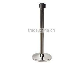 304 Brushed steel Retractable Queue Stanchion for Airport