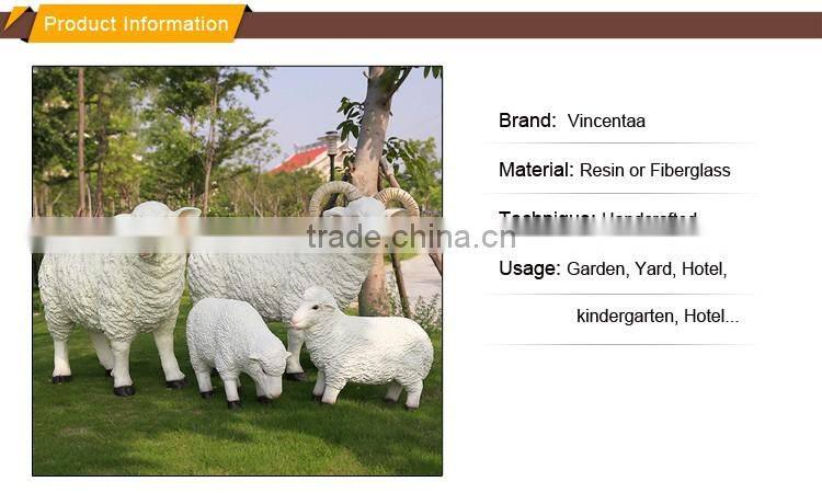 china supplier wholesale outdoor garden decoration life size resin goats sculptures