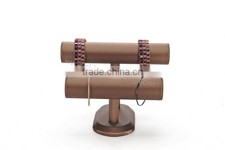jewelry display rack leather material