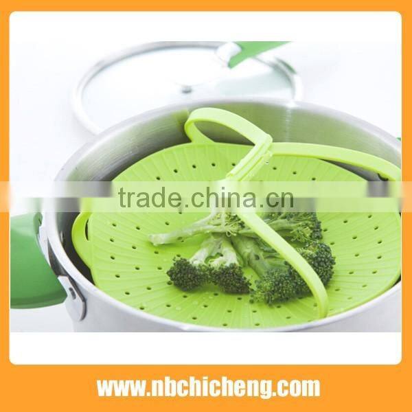 Silicone Food Thawing Filter, Vegetable Fruit Wash Drainage Grid, Silicone Grid Basket