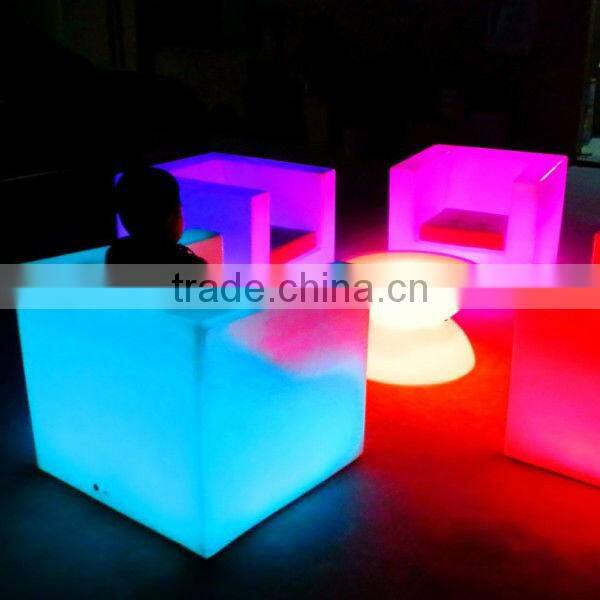 Hot Sale Modern Plastic LED Sofa YM-LS8076