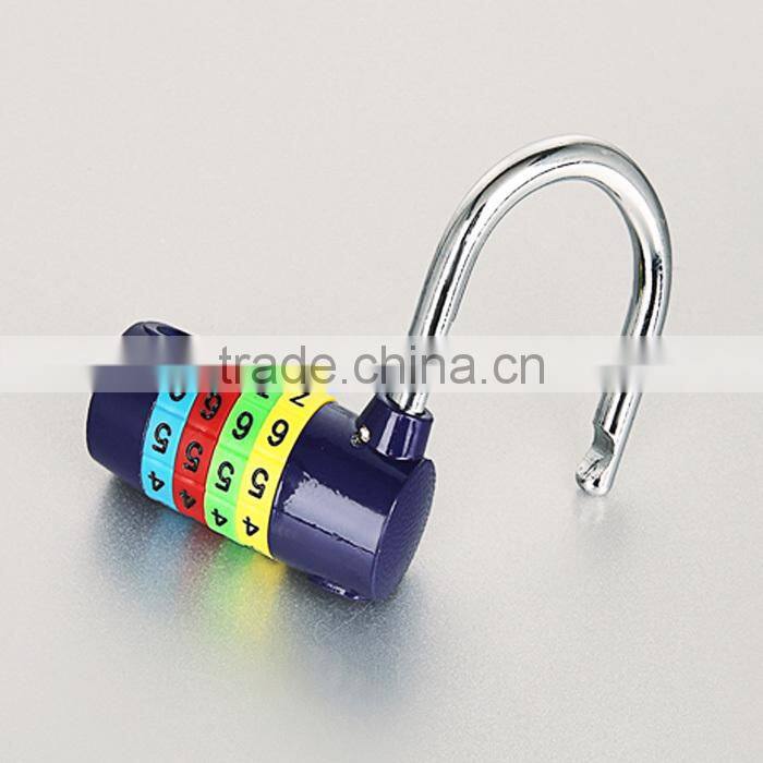 Nice color 4 digit combination cute padlock