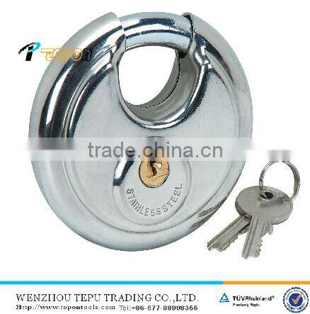 Hardened steel shackle , stainless steel round lock heavy duty
