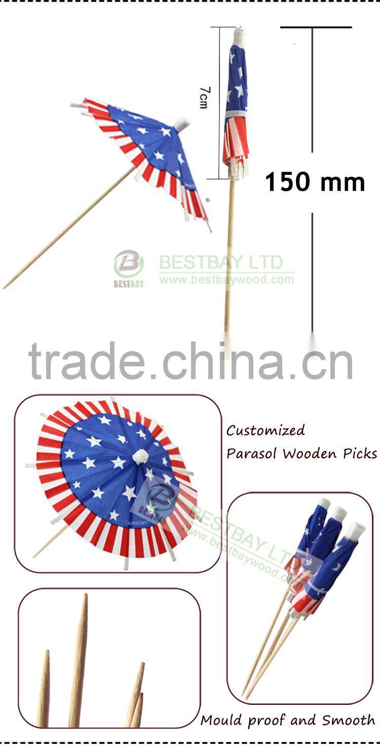 Wholesale Cocktail Umbrella Paper Parasol Picks