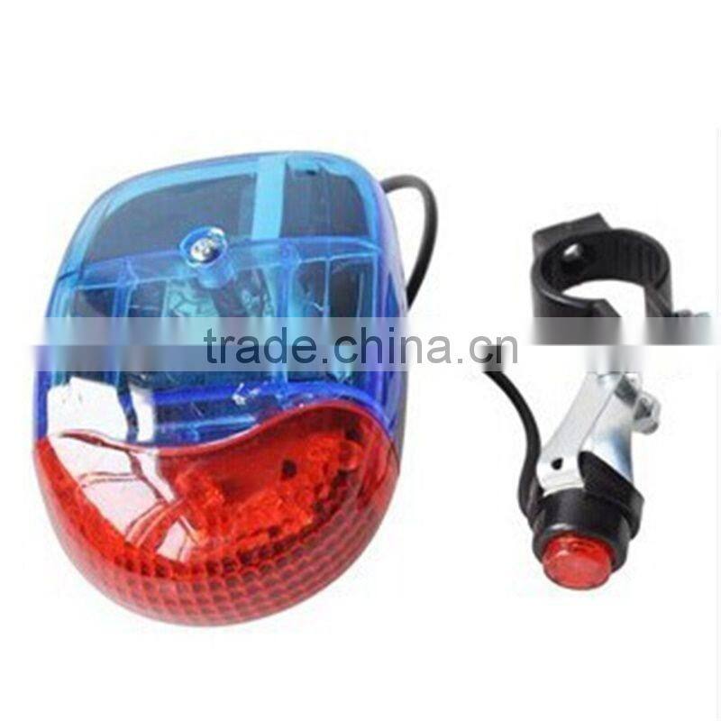 5 LED Bike Bicycle Light Loud Electronic Horn Bell Alarm Voice Speaker 8 Tones