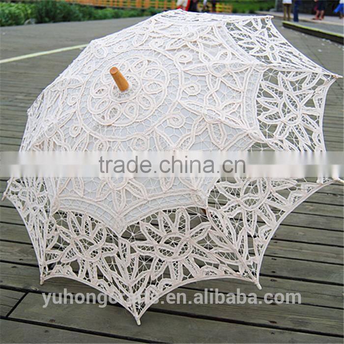 Popular Floral Lace Parasol in Vintage Style