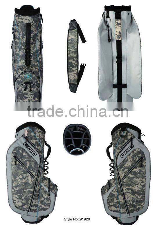 Waterproof Golf Stand Bag with Waterproof Zipper