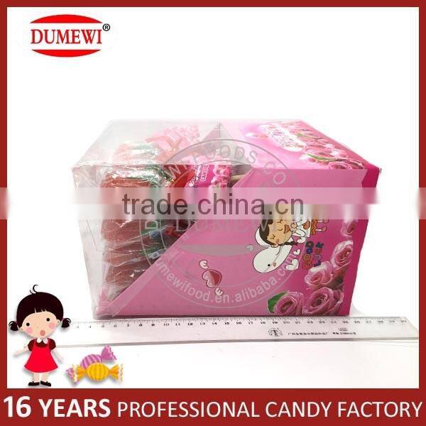 Handmade Rose Shape Jelly Soft Lollipop Candy