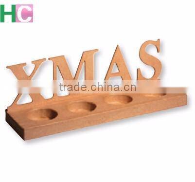 2017 mdf letter craft wood carved candle holder