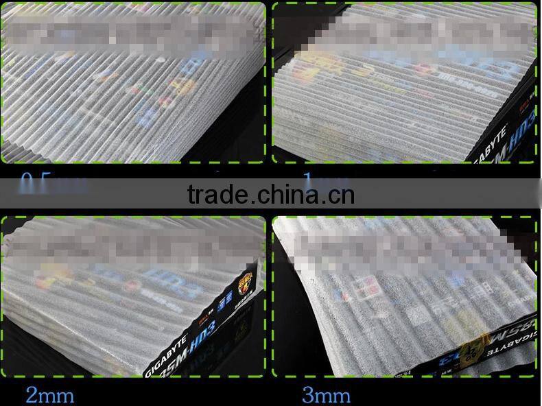 China Export Wholesale EPE foam cloth cushion film /color white /tasteless