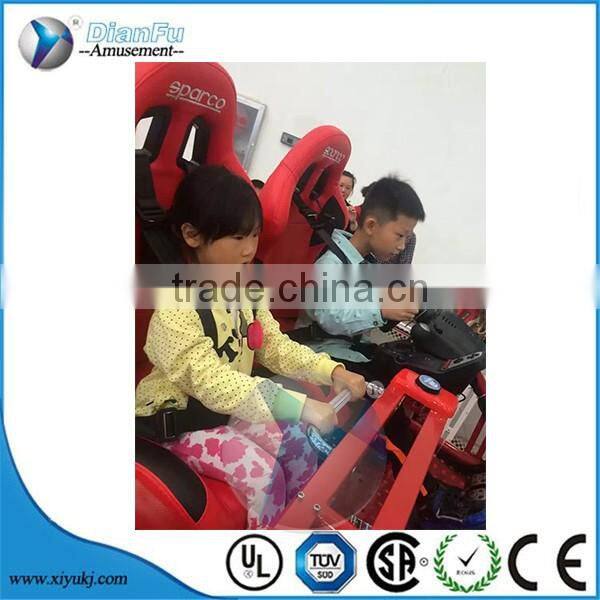 guangzhou dianfu silulator driving real feeling motion car driving simulator with triple screen