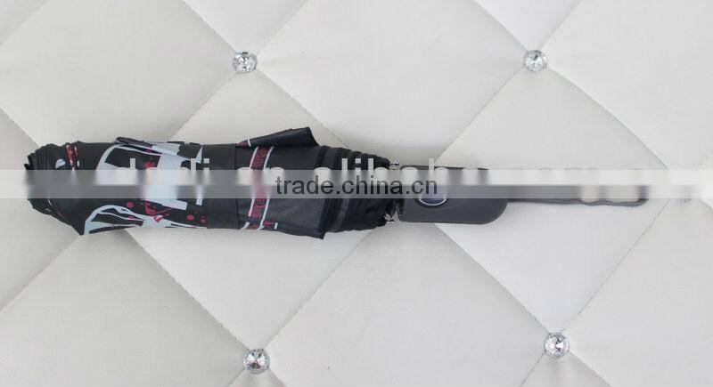 3 Fold auto open and close outdoor umbrella
